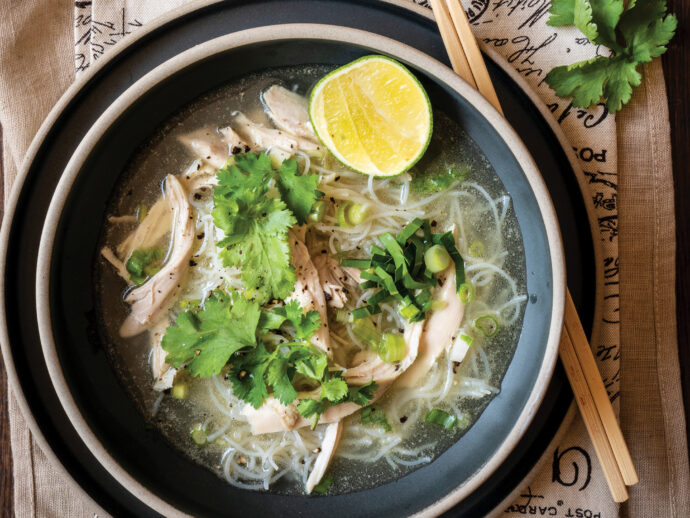 Vietnamese Chicken Phở’ Gà Noodle Soup